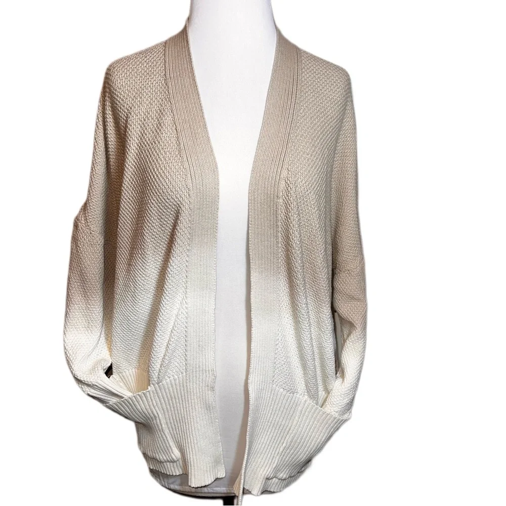 Belle Belldini Plus Size Ombré Open Front 
Cardigan  Sweater - Picture 3 of 9